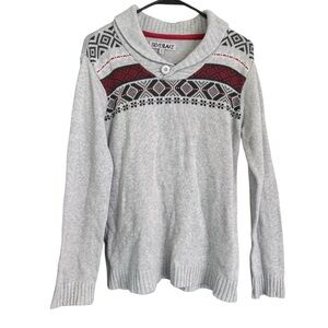 Women’s Gray and Red Sweater by Silverkake XL